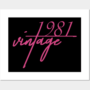 1981 Vintage. 39th Birthday Cool Gift Idea Posters and Art